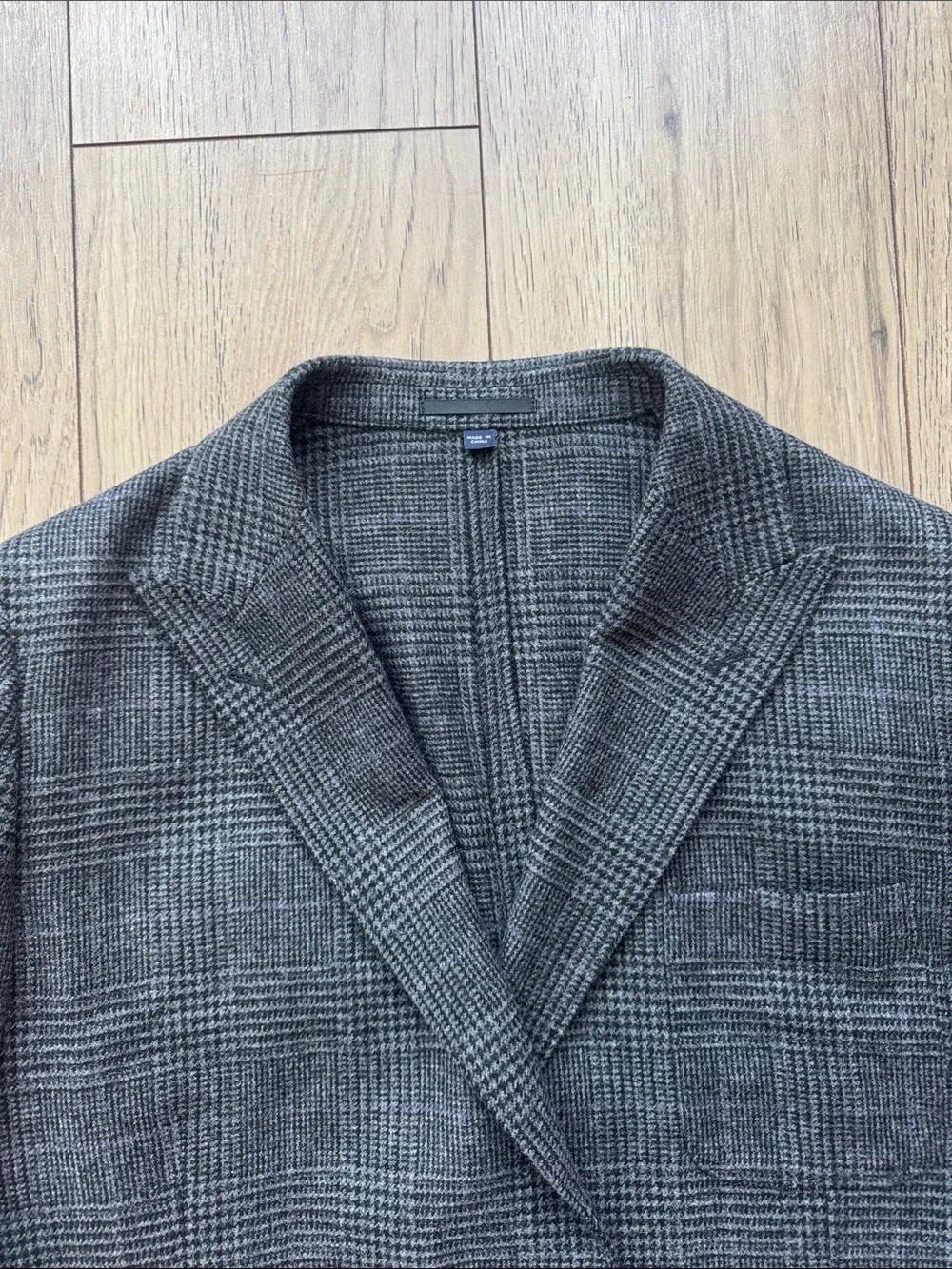 J. Crew Crosby Double Breasted Wool Blazer Gray Italian Cloth Men’s 40R NWT